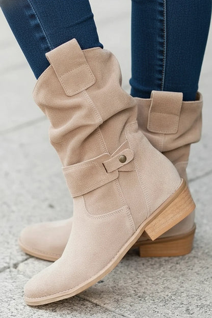 Comfortable Low Heel Boots for Ladies - Olytrend