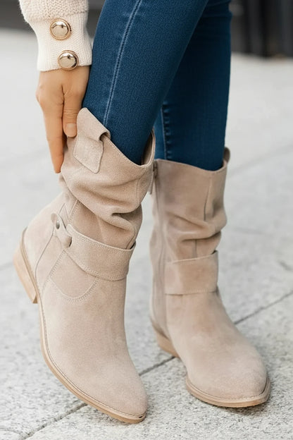 Comfortable Low Heel Boots for Ladies