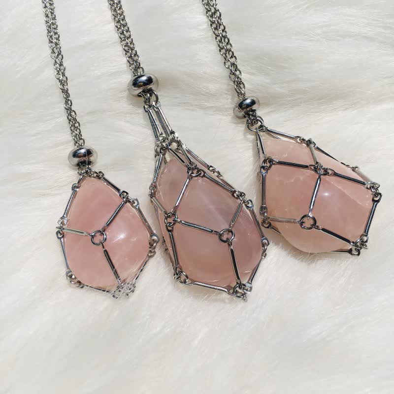 Delicate Gemstone Crystal Chain Necklace - Pexav