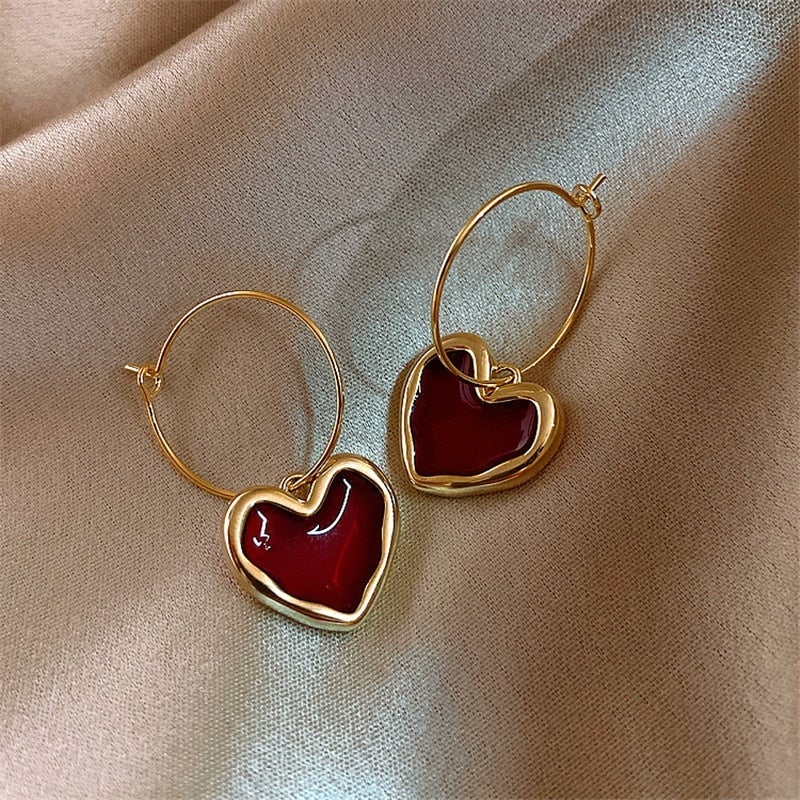Tiny Love Drop Earrings - Pexav