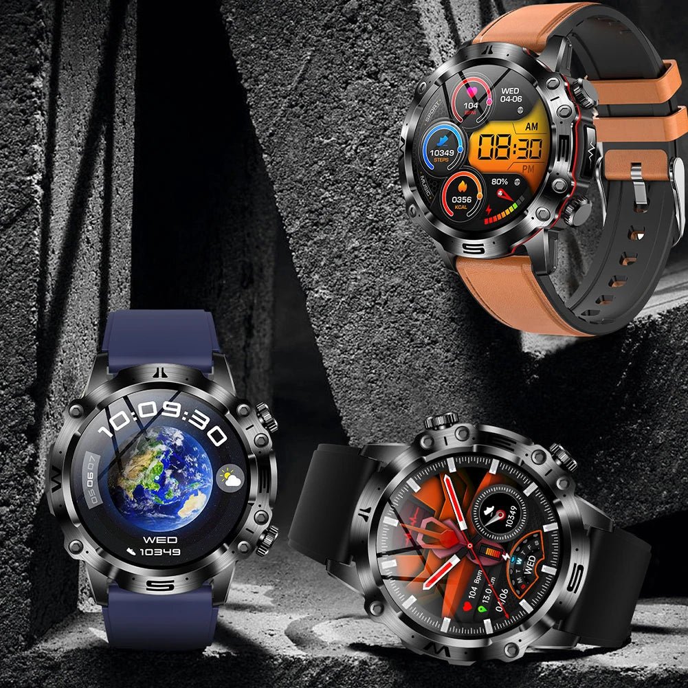 Smart Health Tracker with Glucose and ECG Measurement - HealthPro-Black steel-Nora Luxe