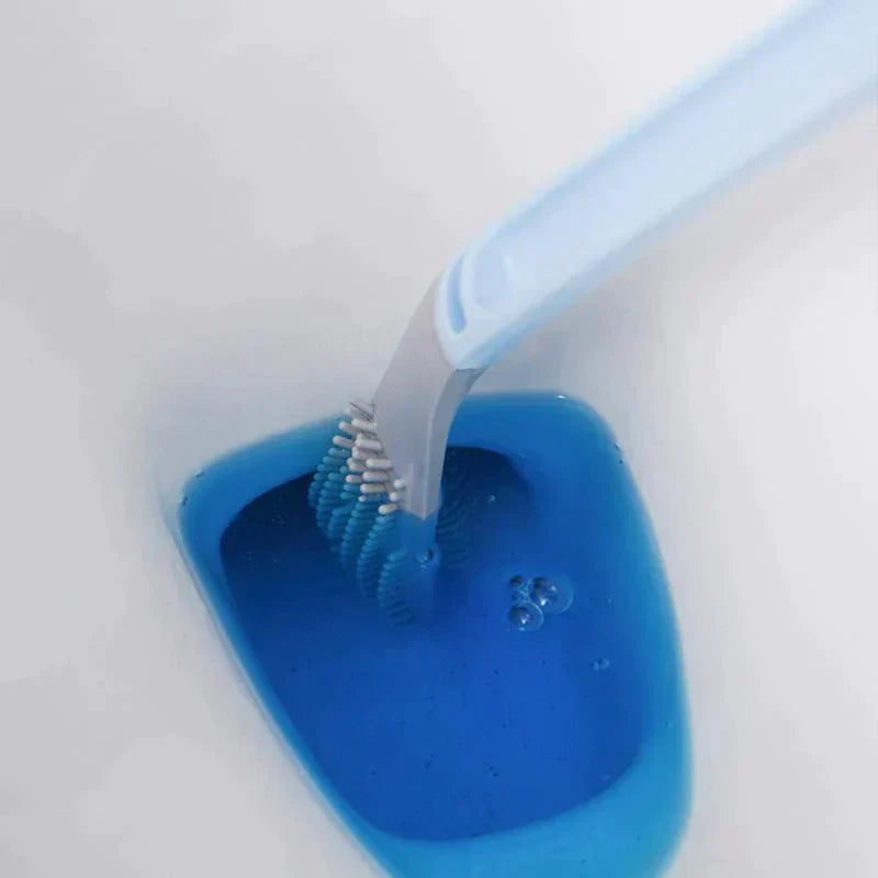 Smart Hygienic Toilet Brush - PureClean Brush-Blue-Brush + Holder-Nora Luxe