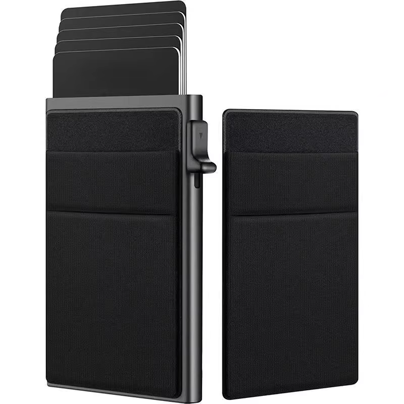 Slim Metal RFID Wallet for Men - Compact Card Holder - Pexav