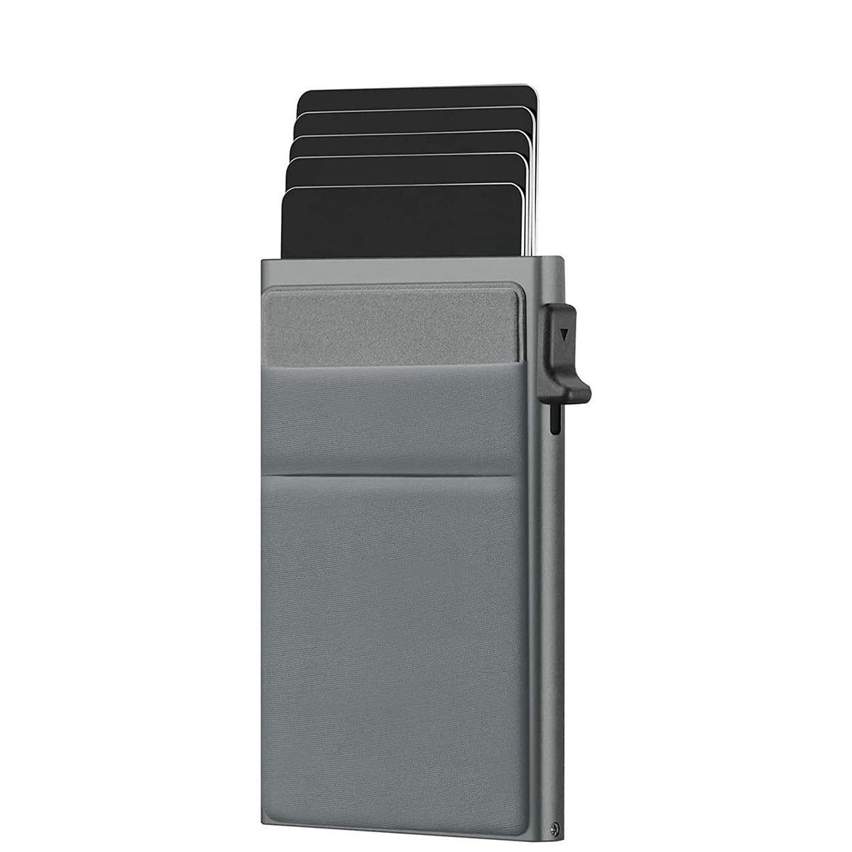 SMART RFID CREDIT CARD HOLDER - THIN MINI METAL WALLET FOR MEN-Gray-Nora Luxe