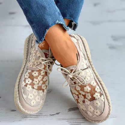 Stylish Lace Up Women's Shoes