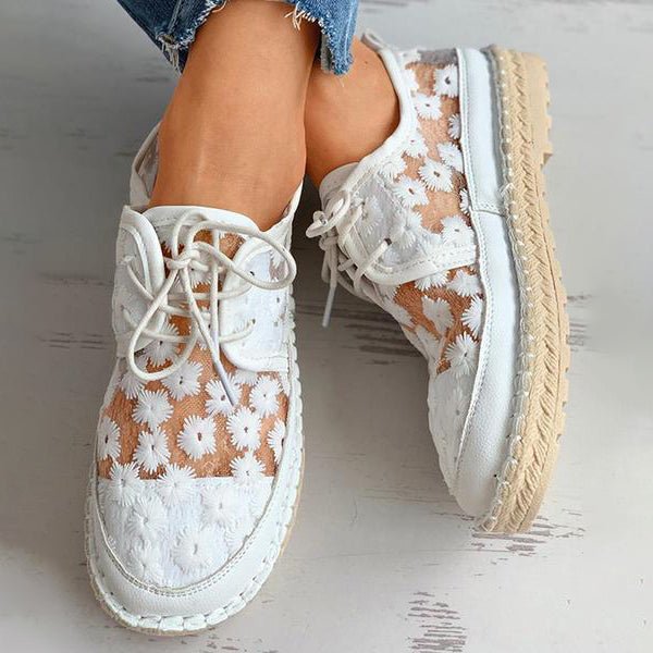 Elegant Floral Wedding Shoes