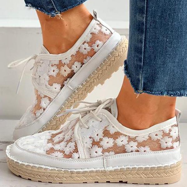 Elegant Floral Wedding Shoes