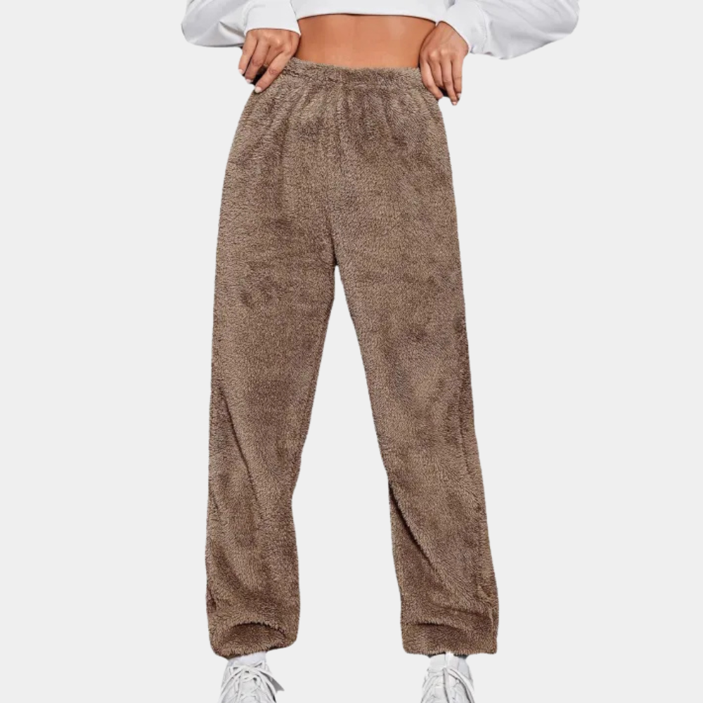 Cozy Fleece Jogger Pants for Ladies - Yara - Pexav
