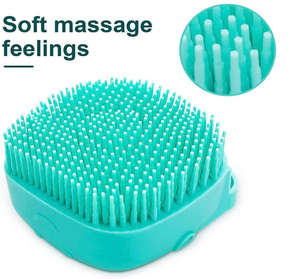 Soft Brush for Bathing & Grooming Pets-Blue-Nora Luxe