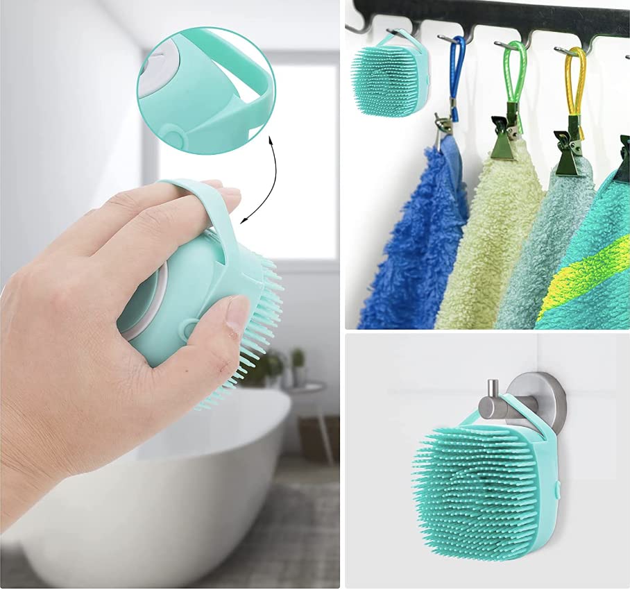Soft Brush for Bathing & Grooming Pets-Blue-Nora Luxe