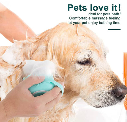 Soft Brush for Bathing & Grooming Pets-Blue-Nora Luxe