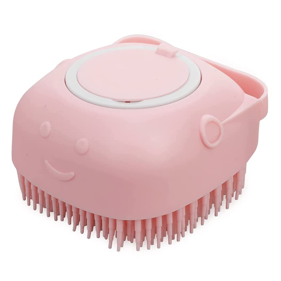 Soft Brush for Bathing & Grooming Pets-Pink-Nora Luxe