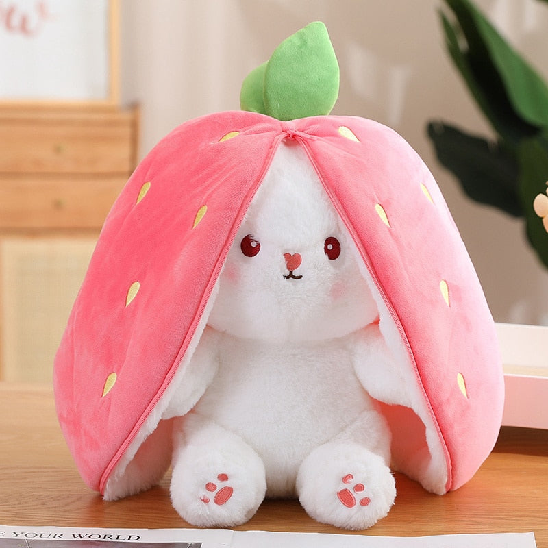 Soft Bunny Cuddle - SnuffelBun-Strawberry Bunny-17 inches-Nora Luxe