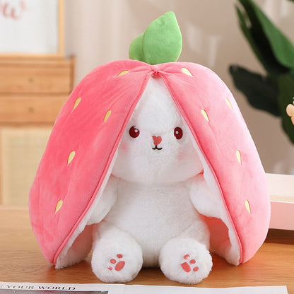 Soft Bunny Cuddle - SnuffelBun-Strawberry Bunny-17 inches-Nora Luxe