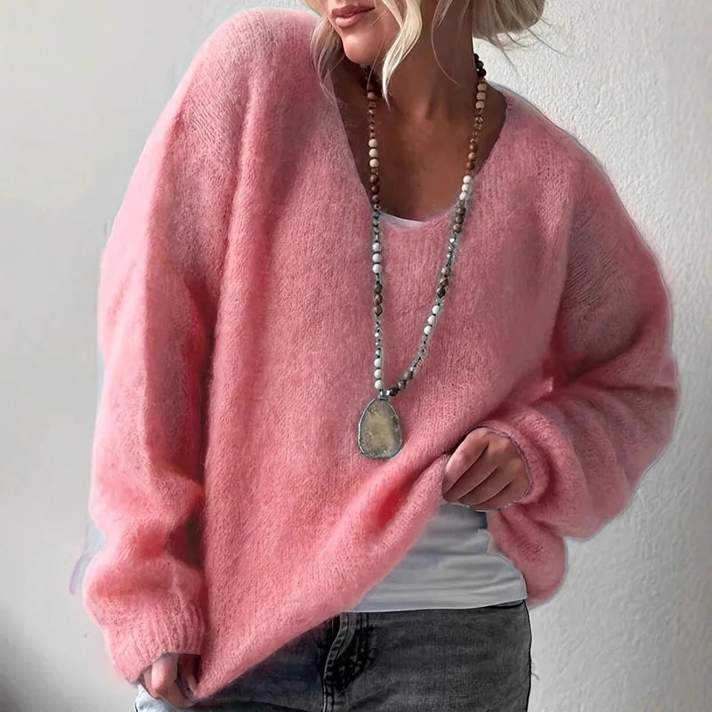 Loose Fit Women's Sweater | Lightweight Bell Sleeve Top