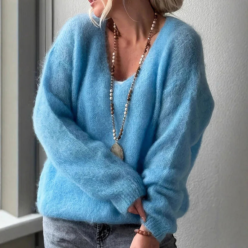 Loose Fit Women's Sweater | Lightweight Bell Sleeve Top