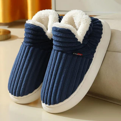 Soft, Warm Slippers - WarmHaven-Blue-5.0-Nora Luxe