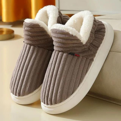 Soft, Warm Slippers - WarmHaven-Brown-5.0-Nora Luxe
