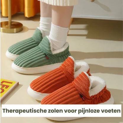 Soft, Warm Slippers - WarmHaven-Green-3.5-Nora Luxe