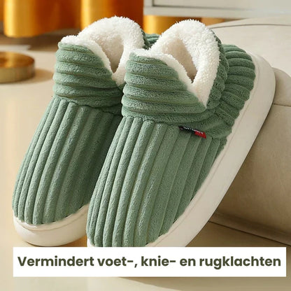 Soft, Warm Slippers - WarmHaven-Green-3.5-Nora Luxe