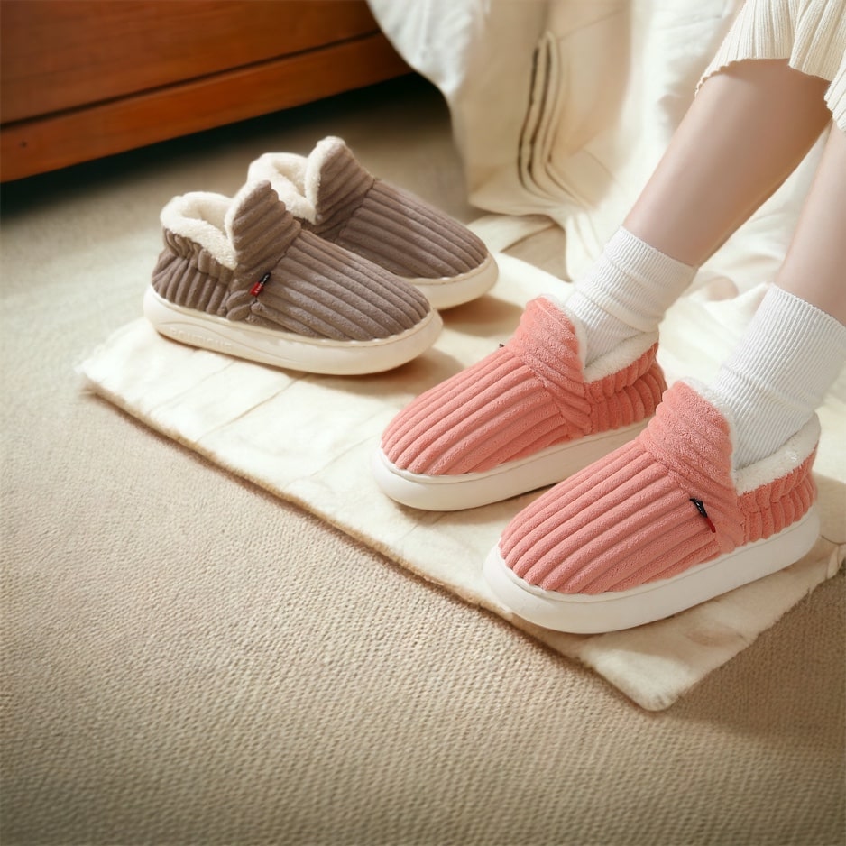 Soft, Warm Slippers - WarmHaven-Green-3.5-Nora Luxe