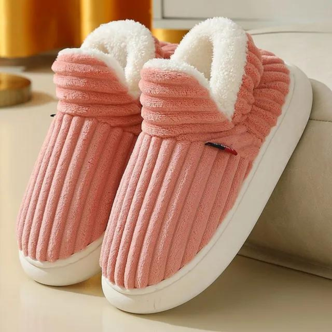 Soft, Warm Slippers - WarmHaven-Pink-3.5-Nora Luxe