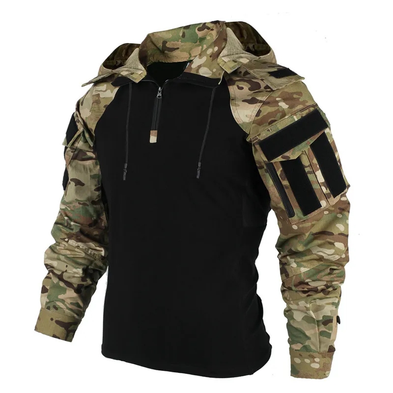Waterproof Men's Softshell Jacket with Hood and Pockets - Nocini