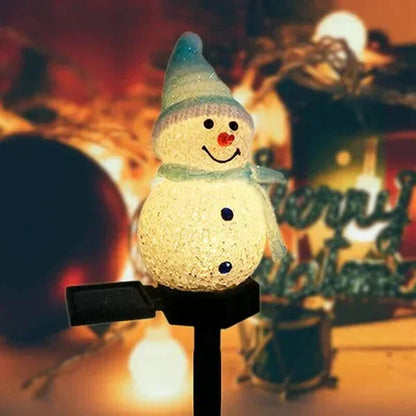 Solar Energy Snowman Lamp - SolarSnow-Red (1+1 Free)-Nora Luxe