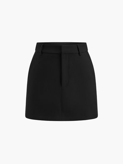 Flared Mini Pleated Short Skirt