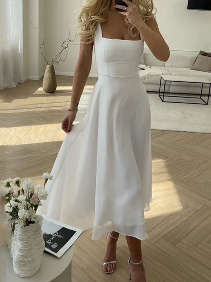 Classic Chic Maxi Dress - Pexav