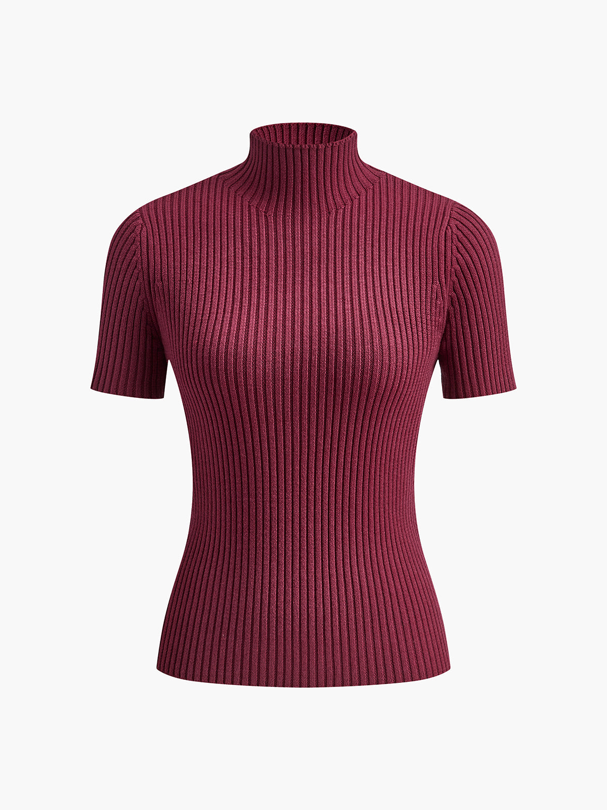Comfortable Crew Neck Ribbed Knit Two Piece Skirt Outfit