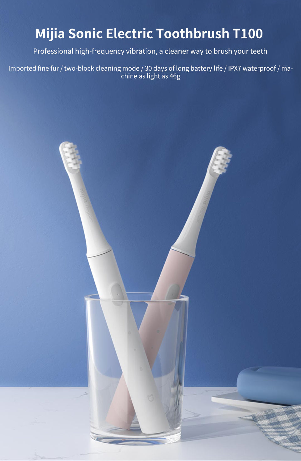 SONIC ELECTRIC TOOTHBRUSH - WATERPROOF AND USB RECHARGEABLE-White-Nora Luxe