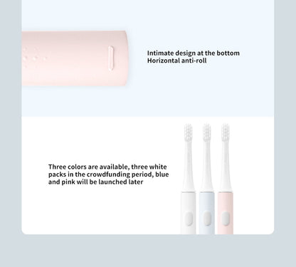 SONIC ELECTRIC TOOTHBRUSH - WATERPROOF AND USB RECHARGEABLE-White-Nora Luxe