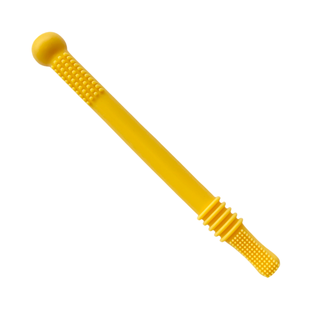 Soothing Teething Tube for First Teeth - ChewyCalm-Yellow-Nora Luxe