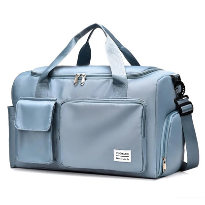 Spacious Waterproof Luxury Travel Bag - JetSet-Blue-Nora Luxe