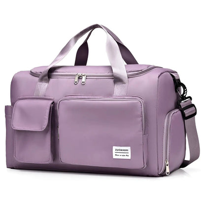 Spacious Waterproof Luxury Travel Bag - JetSet-Purple-Nora Luxe