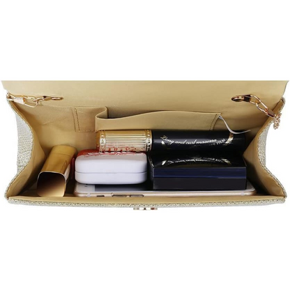 Sparkle Clutch – Ramona-Silver-Nora Luxe