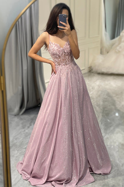 Sexy Strapless Floral Maxi Dress with Glittery Skirt