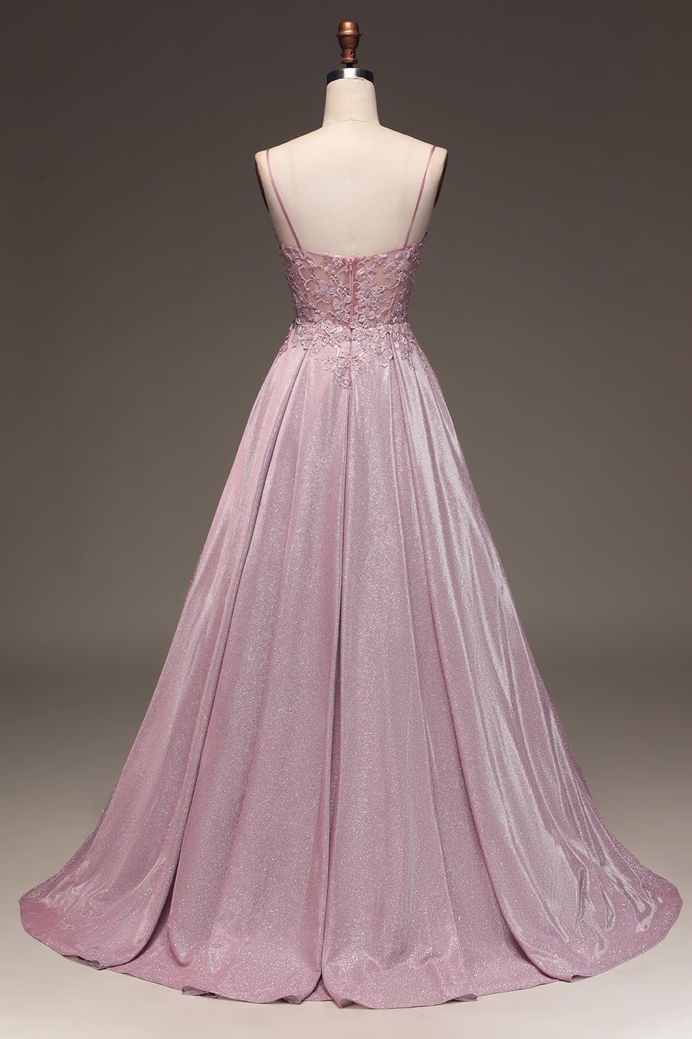 Sexy Strapless Floral Maxi Dress with Glittery Skirt