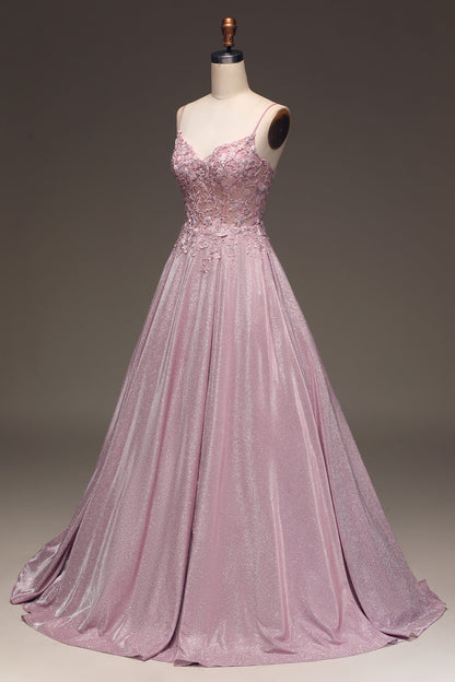 Sexy Strapless Floral Maxi Dress with Glittery Skirt