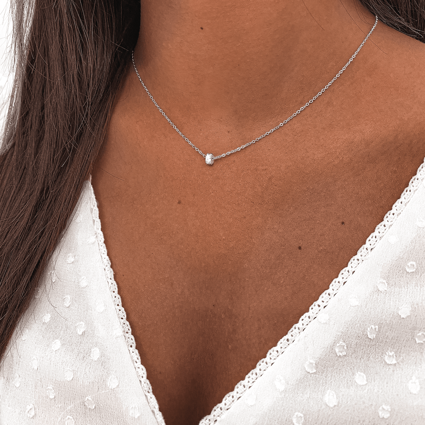 Shining Round Pendant Necklace - Pexav
