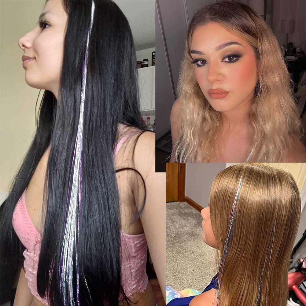 Glittery Hair Accessory Kit - Sparkly Strands - Pexav