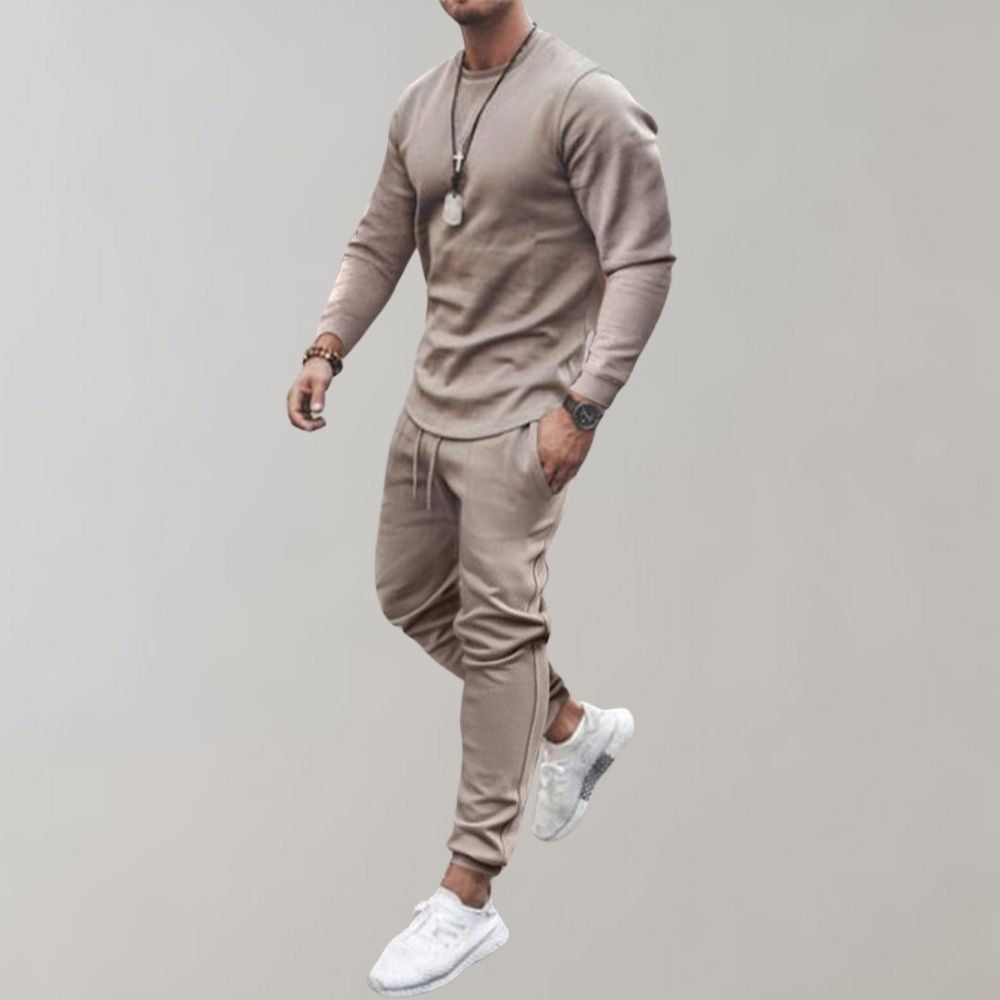 Sporty Men's Set - Finn-Khaki-S-Nora Luxe