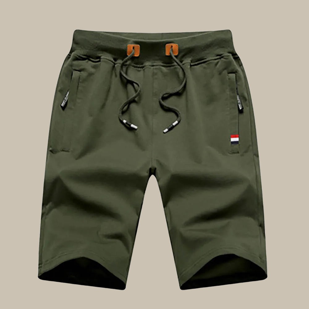 Sporty Men's Shorts | HUGO Casual Shorts-Olive green-M-Nora Luxe
