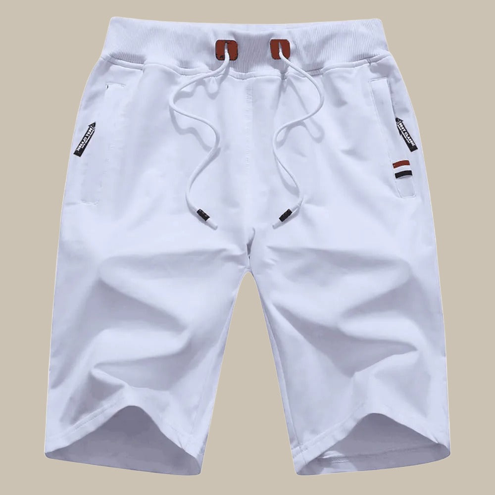 Sporty Men's Shorts | HUGO Casual Shorts-White-M-Nora Luxe