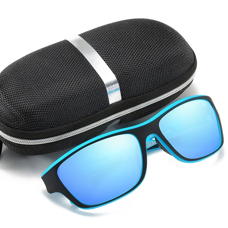 Sporty men's sunglasses with polarized lenses & UV400 protection – Vayron-Black-Nora Luxe