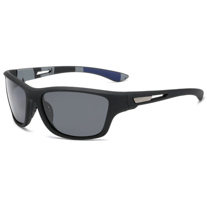 Sporty men's sunglasses with polarized lenses & UV400 protection – Vayron-Black-Nora Luxe