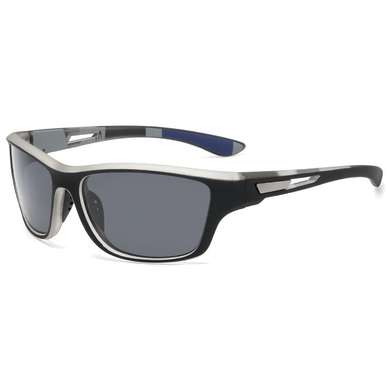Sporty men's sunglasses with polarized lenses & UV400 protection – Vayron-Grey-Nora Luxe