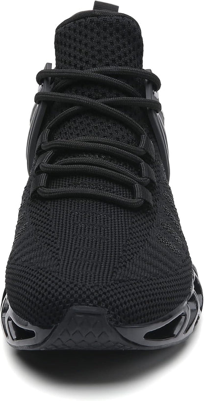 Sporty Men's Trainers - FlexLite-Dark Gray-6.5-Nora Luxe
