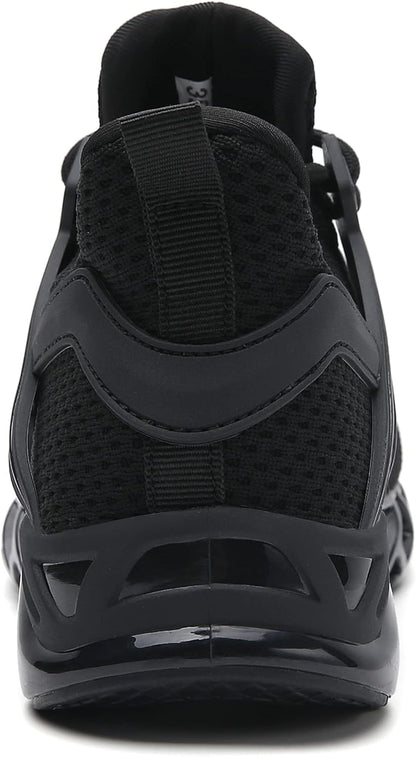 Sporty Men's Trainers - FlexLite-Dark Gray-6.5-Nora Luxe